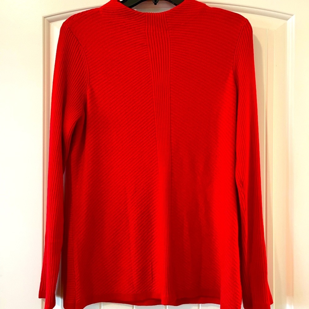 NWOT Chico’s red crew sweater Never Worn